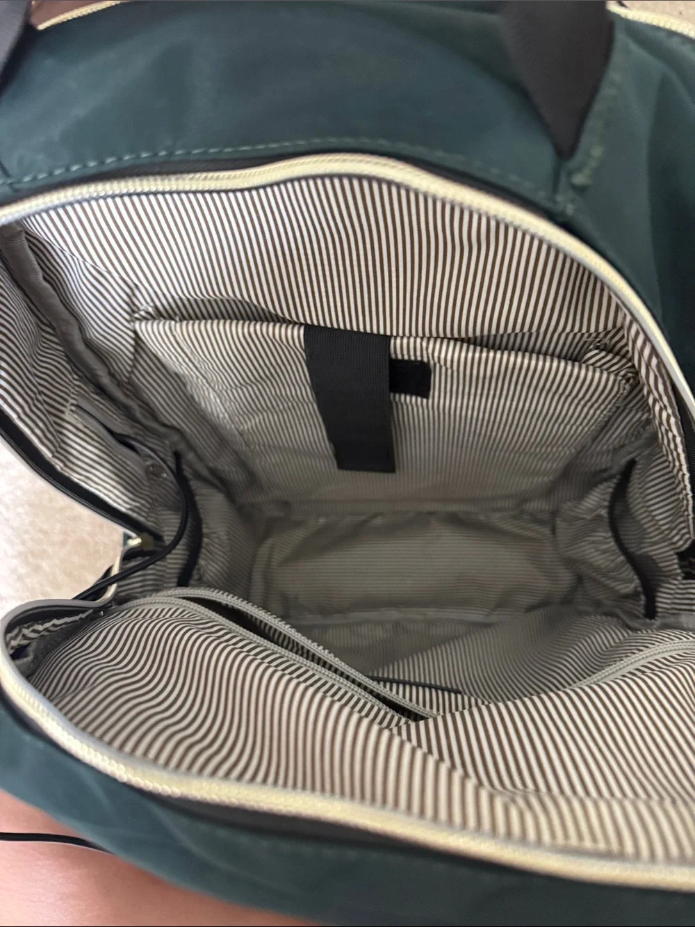 Dark Green Quilted work backpack